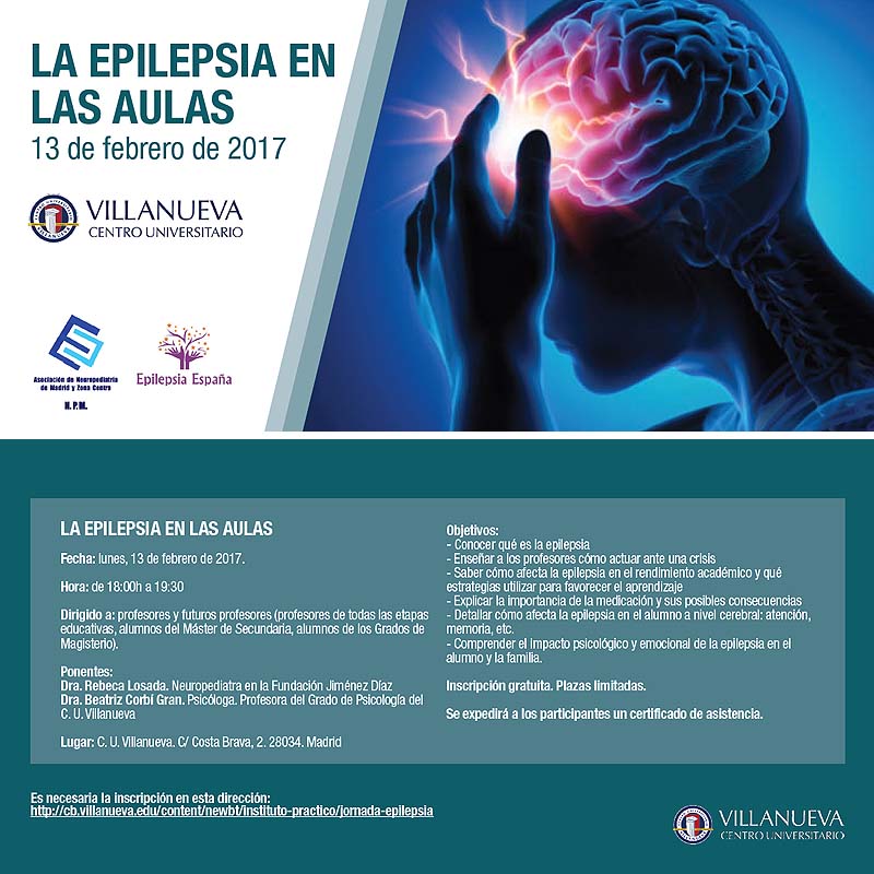 Epilepsia en las Aulas, 13 Febrero 2017